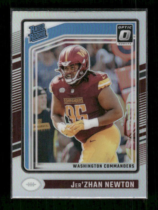 Jer'Zhan Newton - 2024 Donruss Optic - Holo - Rated Rookie