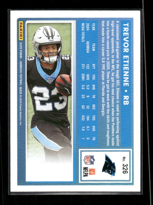 Trevor Etienne - 2025 Donruss Football - Rated Rookie