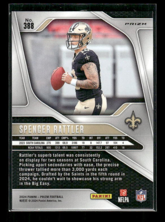 Spencer Rattler - 2024 Panini Prizm - Red White & Blue - Rookie