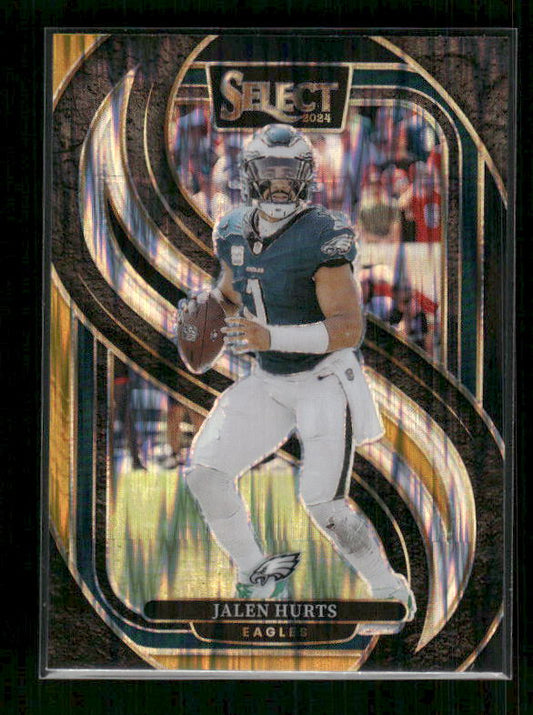 Jalen Hurts - 2024 Select Football - Premier Black & Gold Shock