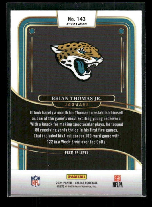 Brian Thomas Jr. - 2024 Select Football - Silver - Premier Level - Rookie