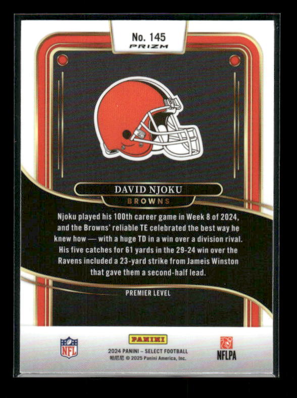 David Njoku - 2024 Select Football - Red / Blue Shock - Premier Level