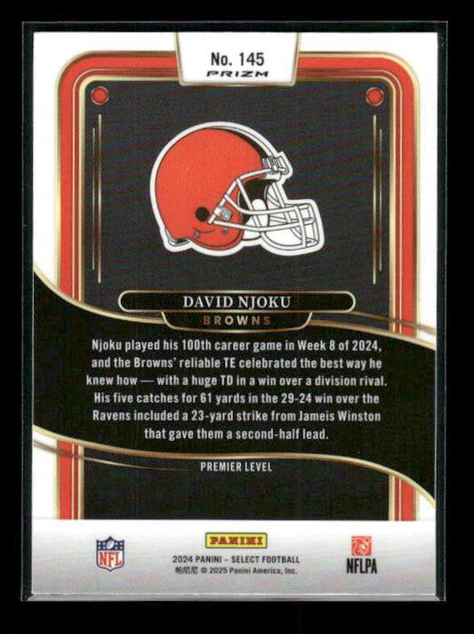 David Njoku - 2024 Select Football - Red / Blue Shock - Premier Level
