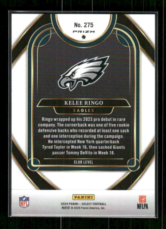 Kelee Ringo - 2024 Select Football - Club Black & Gold Shock