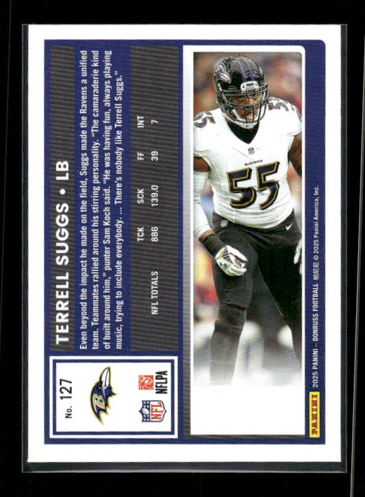Terrell Suggs - 2025 Donruss Football - Purple Press Proof