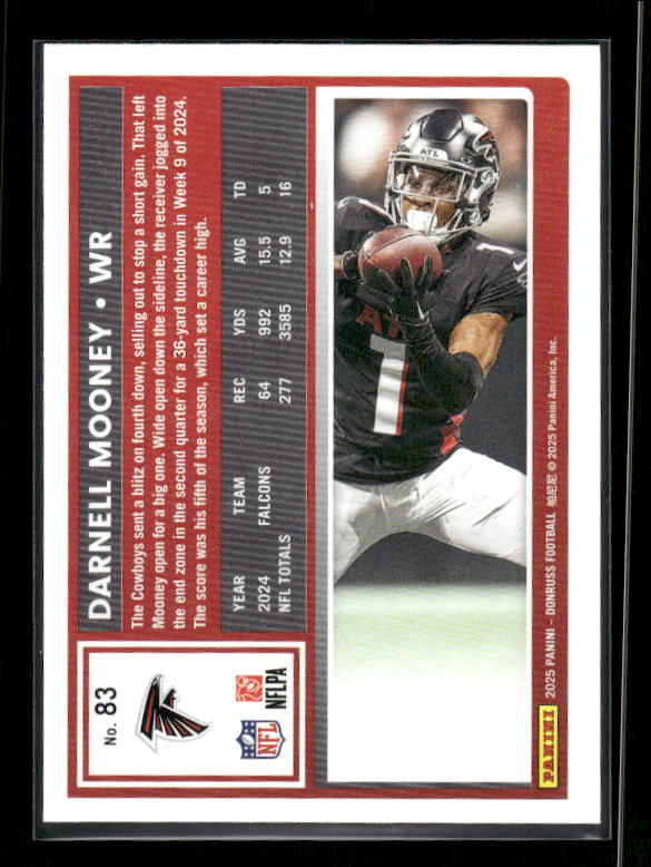 Darnell Mooney - 2025 Donruss Football - Purple Press Proof