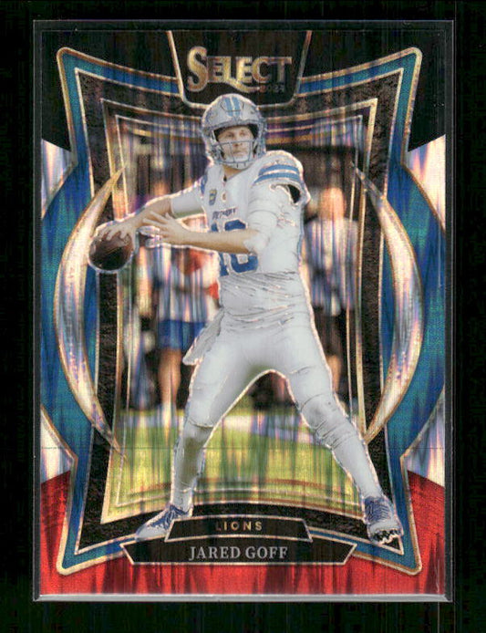 Jared Goff - 2024 Select Football - Black & Red Shock