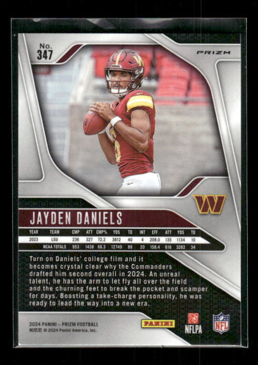 Jayden Daniels - 2024 Panini Prizm - Lazer - Rookie