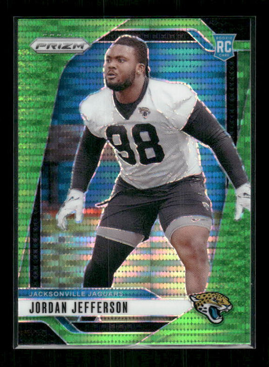 Jordan Jefferson - 2024 Panini Prizm - Neon Green Pulsar - Rookie