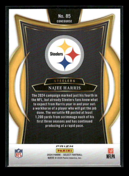 Najee Harris - 2024 Select Football - Red / Blue Shock - Concourse