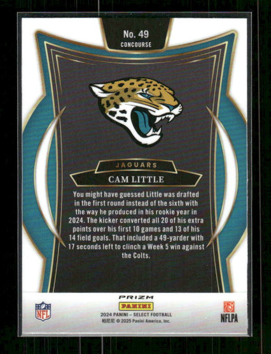 Cam Little - 2024 Select Football - Black & Red Shock - Rookie