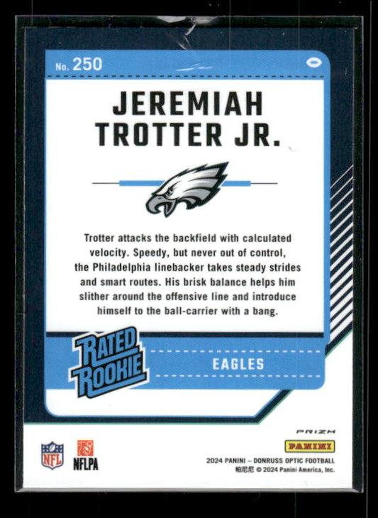 Jeremiah Trotter Jr. - 2024 Donruss Optic - Red Mojo - Rated Rookie