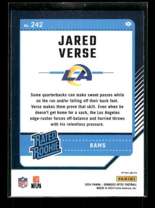 Jared Verse - 2024 Donruss Optic - Green Velocity - Rated Rookie