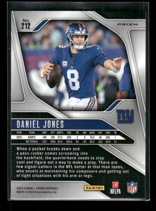 Daniel Jones - 2024 Panini Prizm - Green Ice