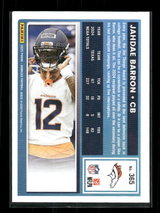 Jahdae Barron - 2025 Donruss Football - Rated Rookie