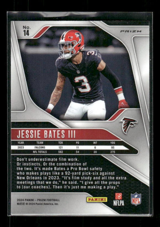 Jessie Bates III - 2024 Panini Prizm - Black & White Checker