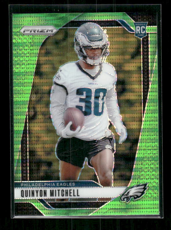 Quinyon Mitchell - 2024 Panini Prizm - Neon Green Pulsar - Rookie