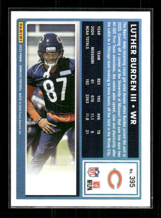 Luther Burden III - 2025 Donruss Football - Rated Rookie