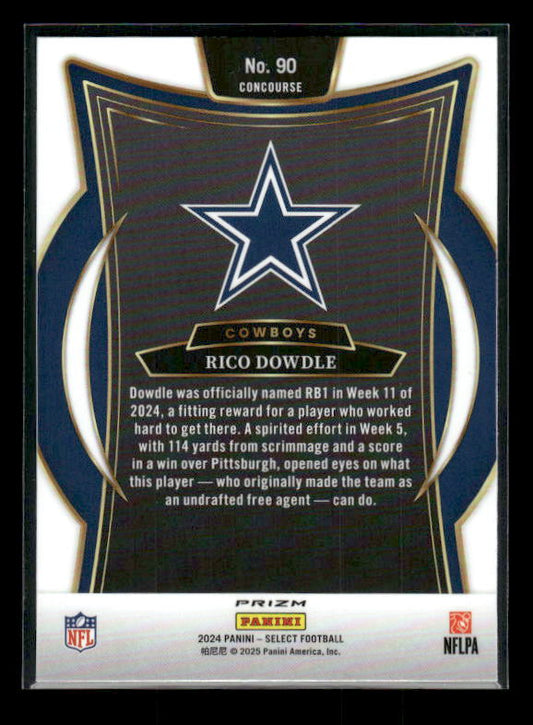 Rico Dowdle - 2024 Select Football - Red / Black Shock - Concourse