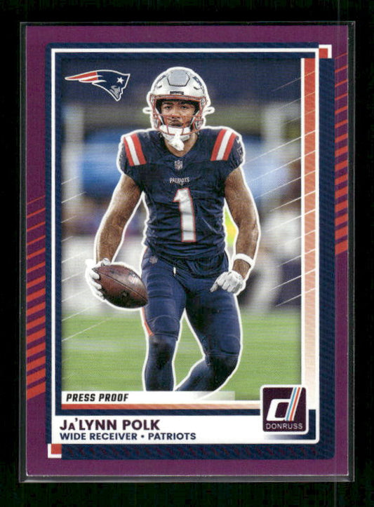Ja'Lynn Polk - 2025 Donruss Football - Purple Press Proof