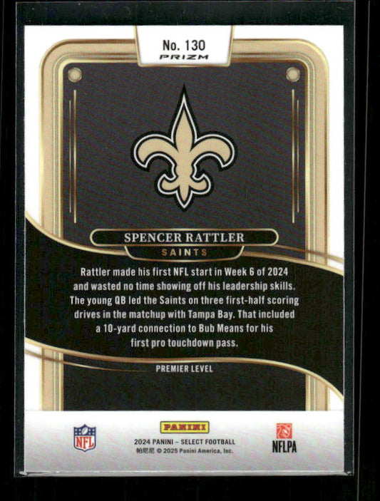 Spencer Rattler - 2024 Select Football - Red / Blue Shock - Premier Level - Rookie