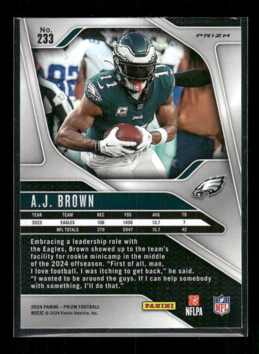 A.J. Brown - 2024 Panini Prizm - Red White & Blue