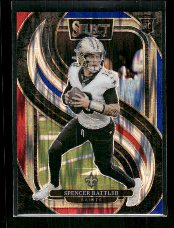 Spencer Rattler - 2024 Select Football - Red / Blue Shock - Premier Level - Rookie
