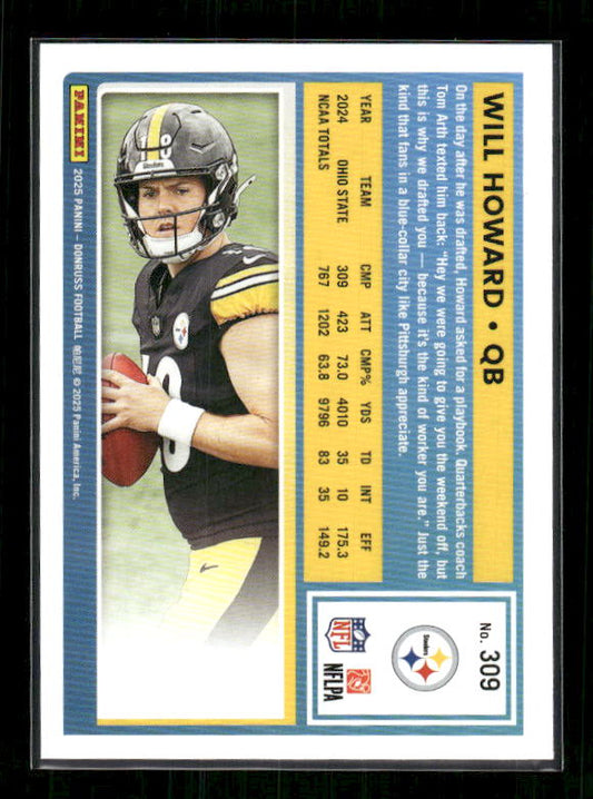 Will Howard - 2025 Donruss Football - Rated Rookie