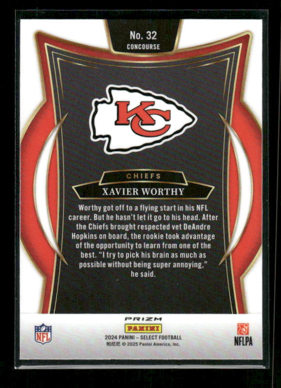Xavier Worthy - 2024 Select Football - Green / Black Shock - Rookie