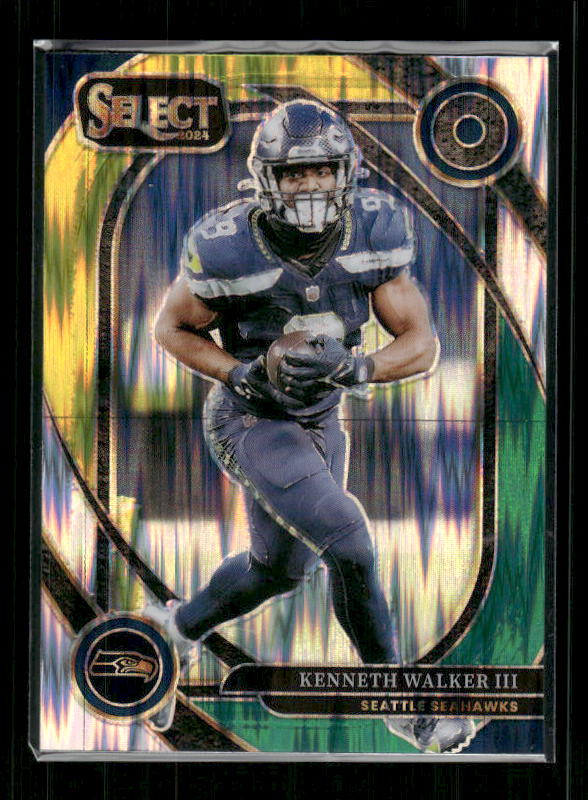 Kenneth Walker III - 2024 Select Football - Green / Yellow Shock - Club Level