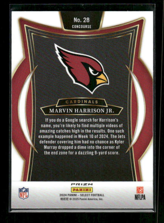 Marvin Harrison Jr. - 2024 Select Football - Green / Black Shock - Rookie