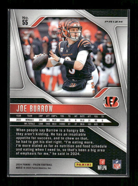 Joe Burrow - 2024 Panini Prizm - Silver Prizm