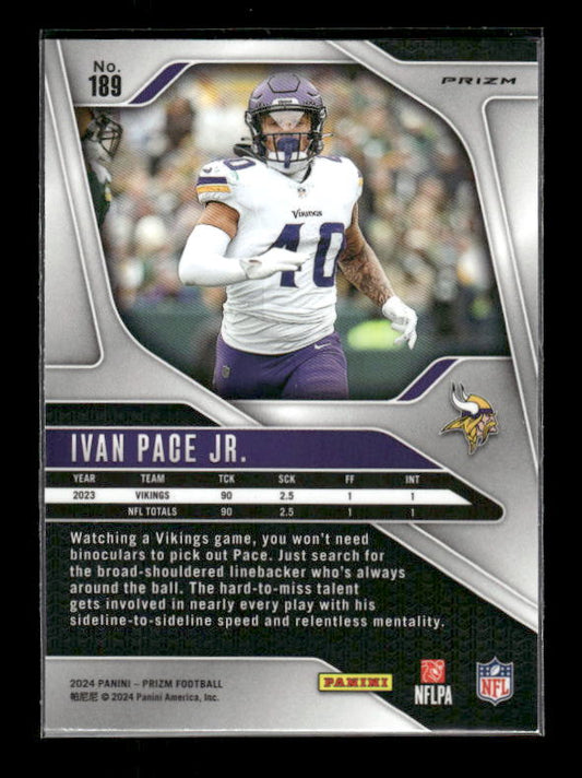 Ivan Pace Jr. - 2024 Panini Prizm - Silver Prizm