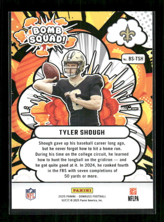 Tyler Shough - 2025 Donruss Football - Bomb Squad - Rookie