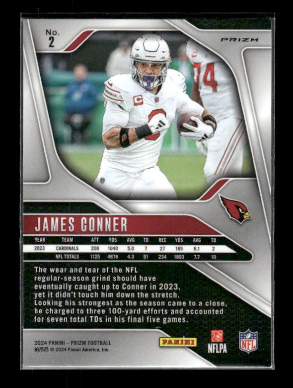 James Conner - 2024 Panini Prizm - Green Wave Prizm