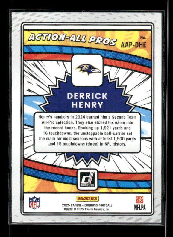 Derek Henry - 2025 Donruss Football - Action All Pro
