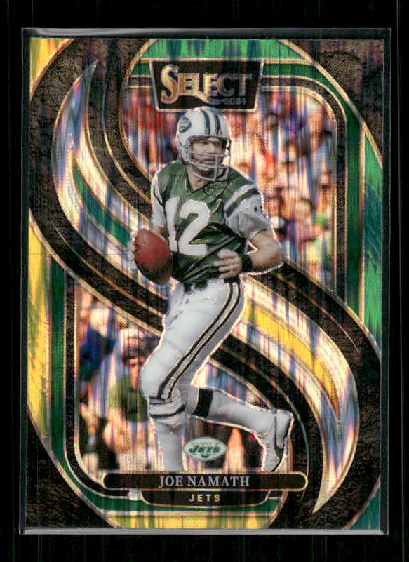 Joe Namath - 2024 Select Football - Green / Yellow Shock - Premier Level