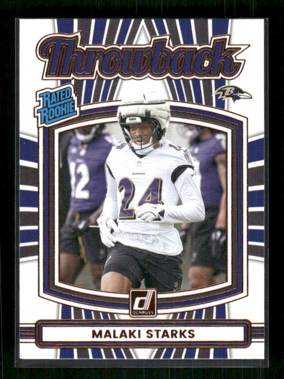 Malaki Starks - 2025 Donruss Football - Throwback - Rookie