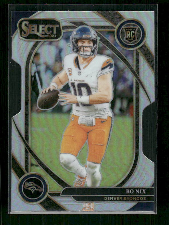 Bo Nix - 2024 Select Football - Silver Die Cut - Club Level - Rookie