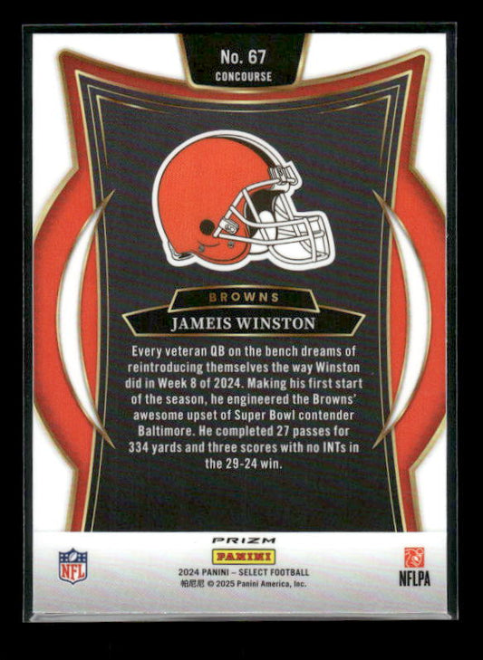 Jameis Winston - 2024 Select Football - Green / Yellow Shock - Concourse