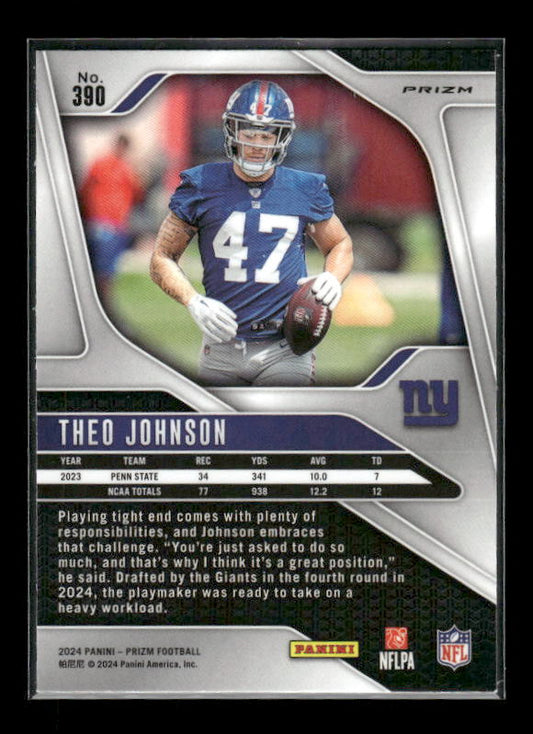 Theo Johnson - 2024 Panini Prizm - Pink Wave Prizm - Rookie