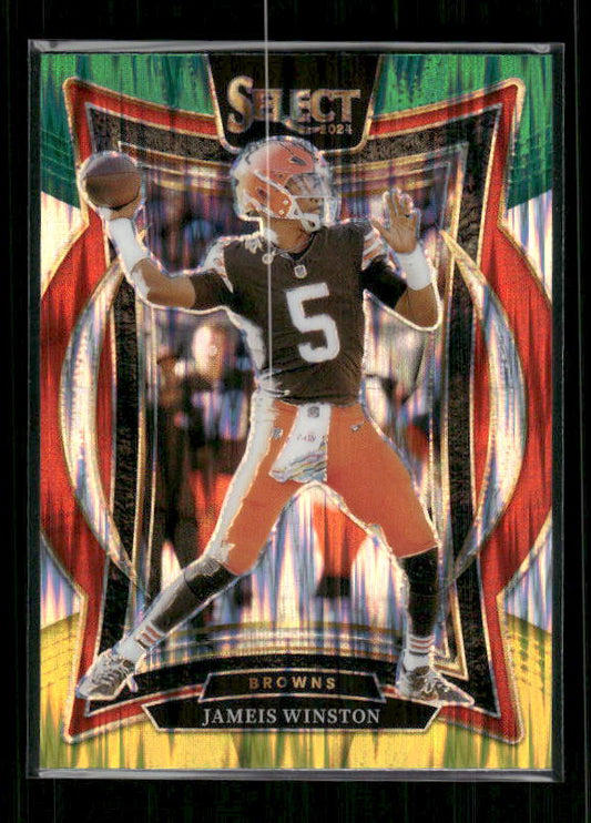 Jameis Winston - 2024 Select Football - Green / Yellow Shock - Concourse