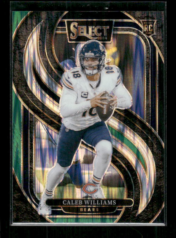 Caleb Williams - 2024 Select Football - Green / Black Shock - Premier Level - Rookie