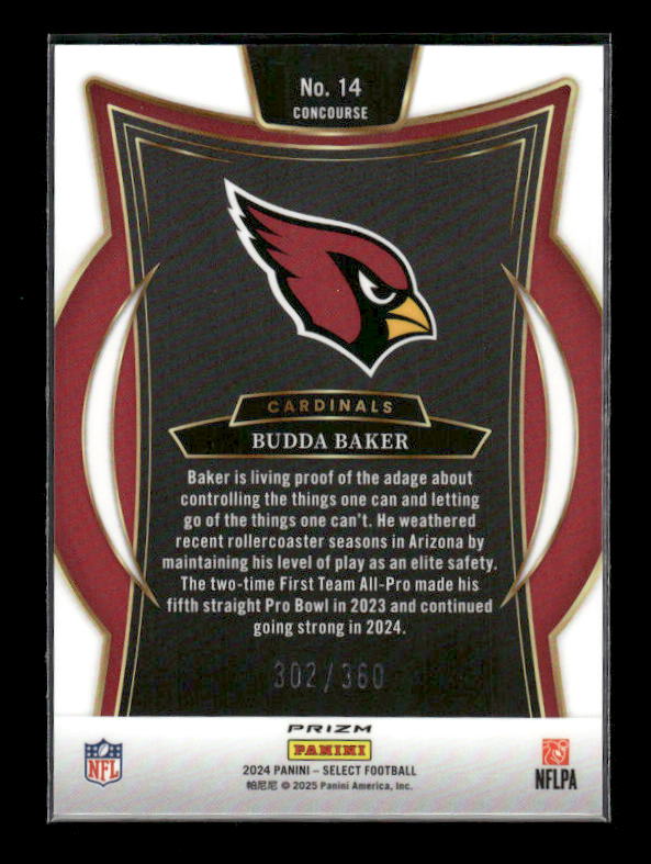 Budda Baker - 2024 Select Football - Purple Shock /360 - Concourse