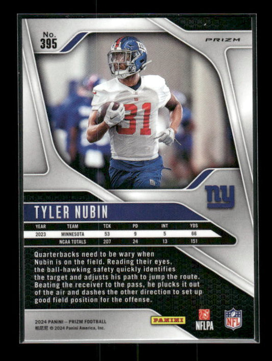 Tyler Nubin - 2024 Panini Prizm - Orange Ice - Rookie