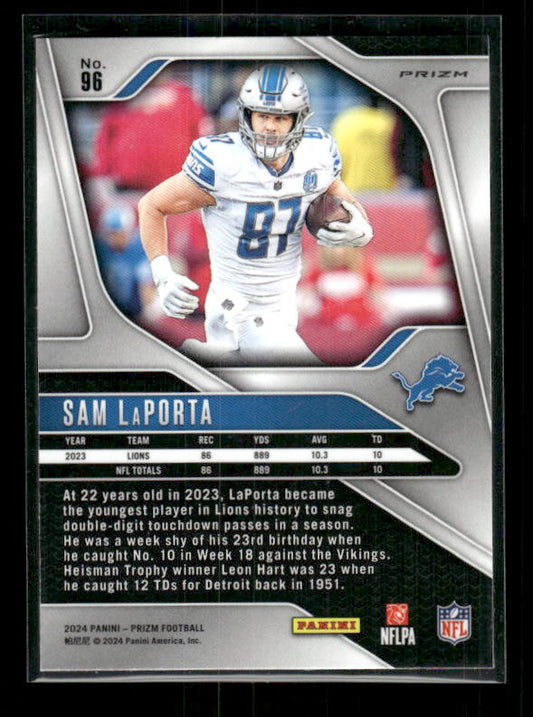 Sam LaPorta - 2024 Panini Prizm - No Huddle