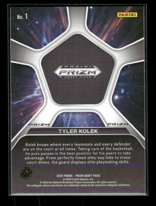 Tyler Kolek - 2024 Panini Prizm Draft Picks - Deep Space - Rookie