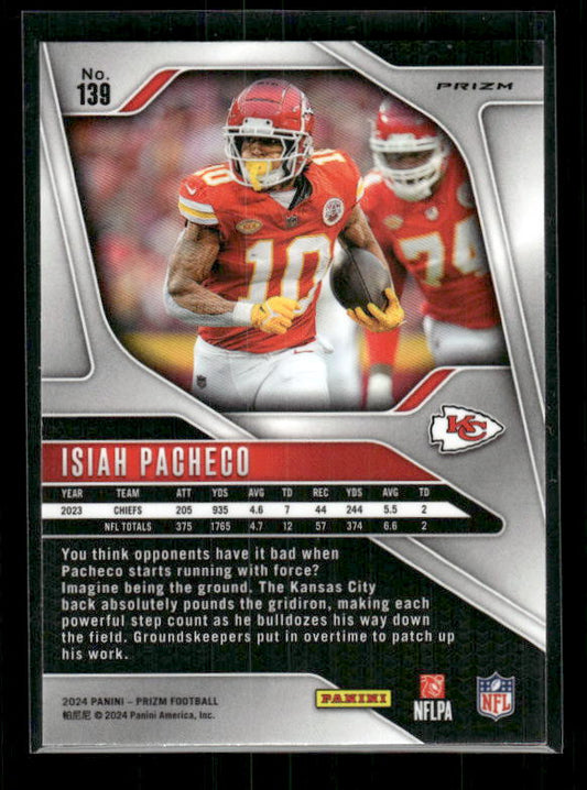 Isiah Pacheco - 2024 Panini Prizm - No Huddle