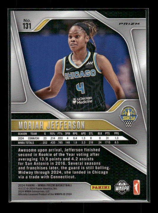 Moriah Jefferson - 2024 Panini Prizm WNBA - Blue Velocity
