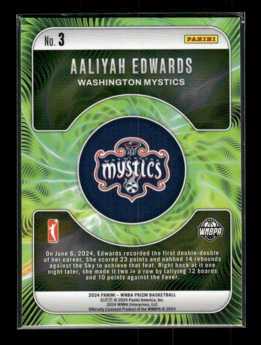 Aaliyah Edwards - 2024 Panini Prizm WNBA - Fractal - Rookie